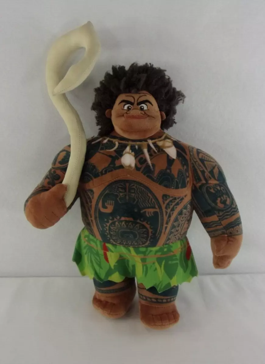 Disney Store Collection Moana Maui Plush Doll Toy 14 Demi Fish