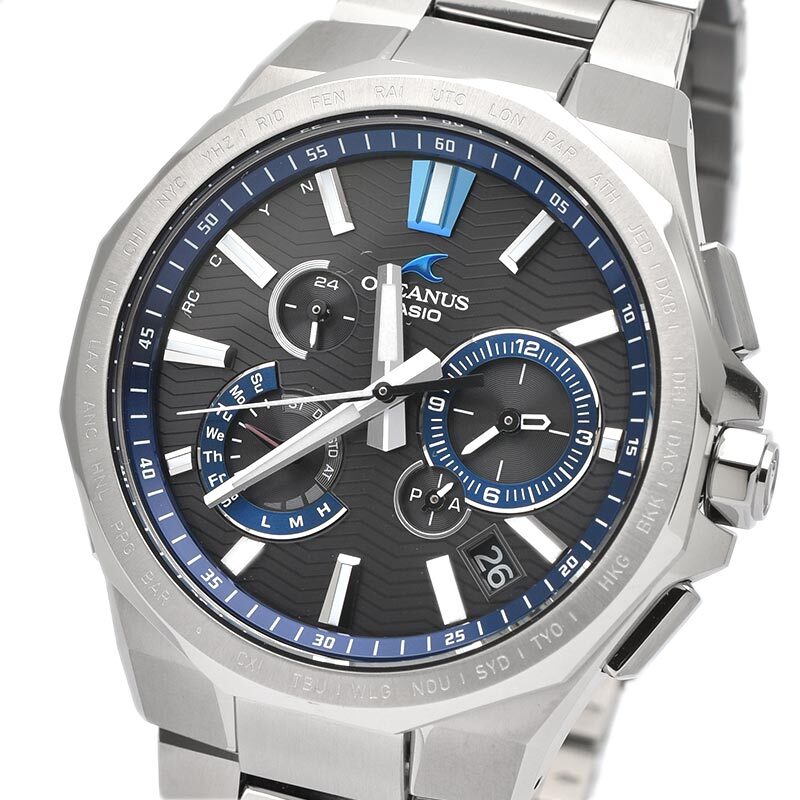 CASIO OCEANUS OCW-T6000-1AJF Titanium Bluetooth Radio Solar Watch