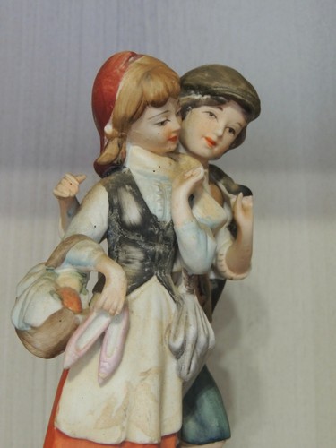 Figura de porcelana de Capodimonte, The lovers, Vintage - Imagen 5 de 12