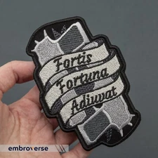 Fortis Fortuna Adiuvat Patch - Fortune Favors The Brave Morale Tactical, Iron on