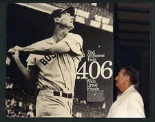 Ted Williams PERSONAL COLLECTION Ted Williams 8 x 10 photo of poster .406 season
