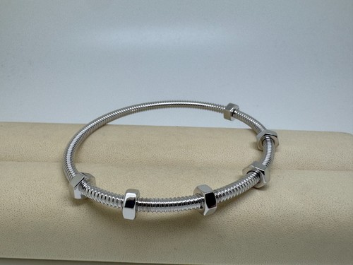 CARTIER Écrou de Cartier Armreif Größe 19 Box&Papiere 18kt Weißgold LP 9.050€ - Bild 3 von 3