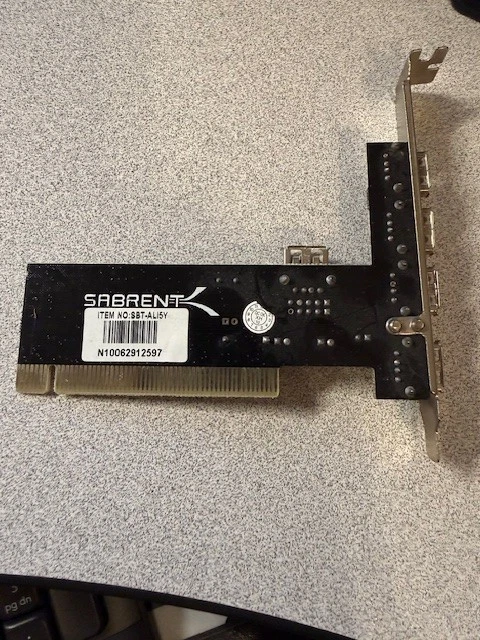 Sabrent SBT-AL15Y PCI USB 2.0 High Speed 5-Port PCI Controller Card - Image 4 of 4