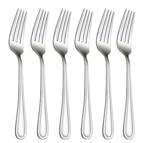Salad Forks Set of 6, Flatware Fork 7-Inch, Stainless Steel Table Forks Mirro...