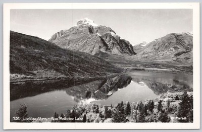 Two Medicine Lake Montana Real Photo Postcard RPPC