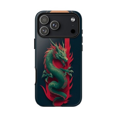 Phone Ink - iPhone | Galaxy | Pixel Case - Ancient Green Chinese Dragon