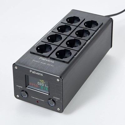 Netzfilter Steckdosenleiste HiFi, 8 Fach Entstörfilter Steckdose mit LCDAnzei...