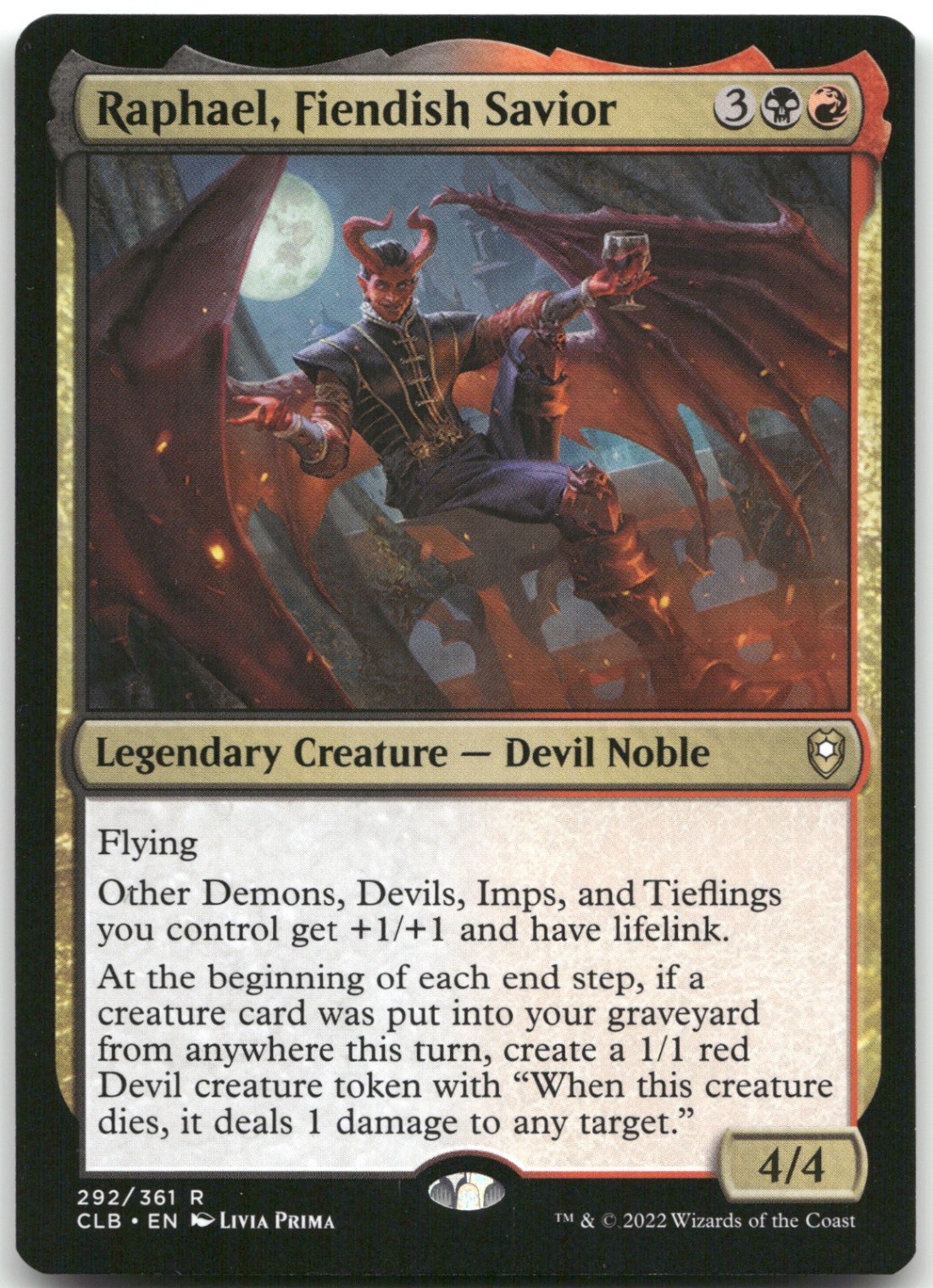 Raphael, Fiendish Savior NM Foil R Prerelease Cards 292