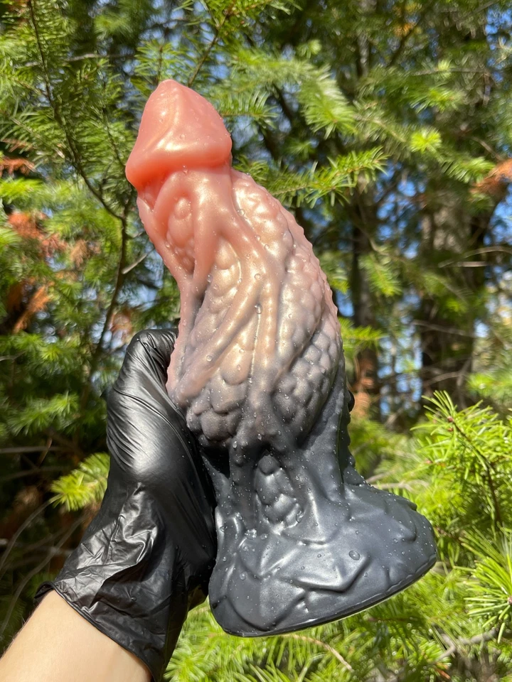 Consolador enorme de silicona Dong Dragon de 10", tipo dragón malo, juguete sexual grueso polla gruesa Foto 3 de 4
