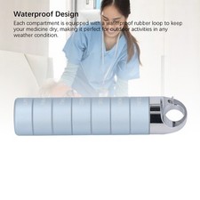 Weekly Medicine Organizer Lightweight Aluminum 7 Day Travel Use Easy To Use