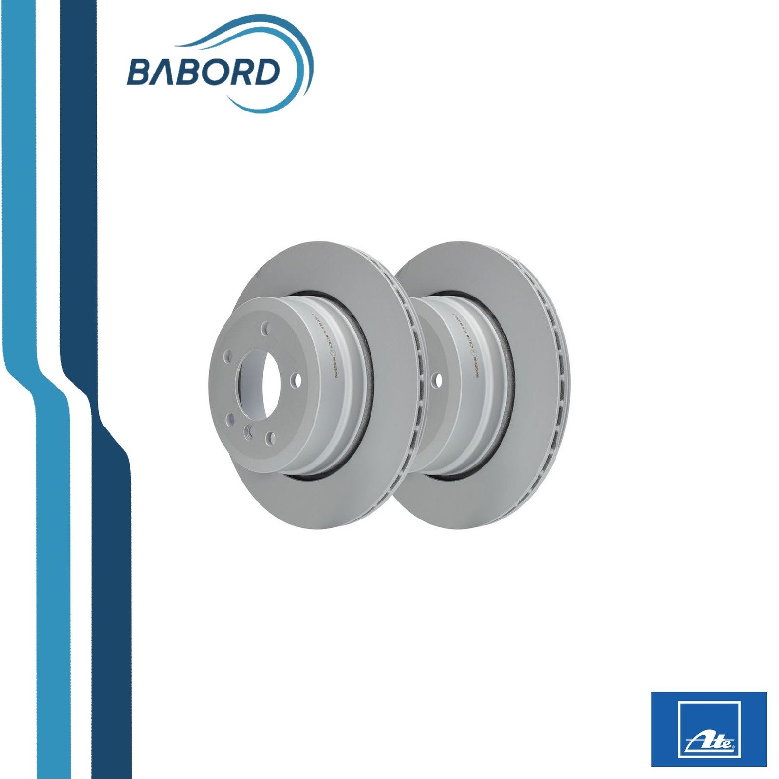 ATE 24.0120-0213.1 Disco freno ventilato, rivestito, ad alto tenore di carbonio, con bulloni/viti - Immagine 3