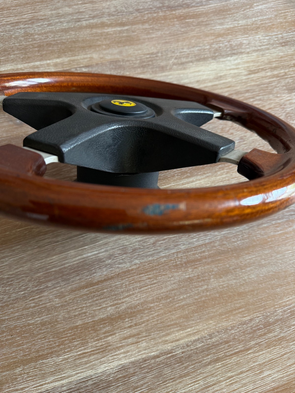 Personal Homologated Fittipaldi mahagony Wood Steering Wheel 360mm Ferrari
