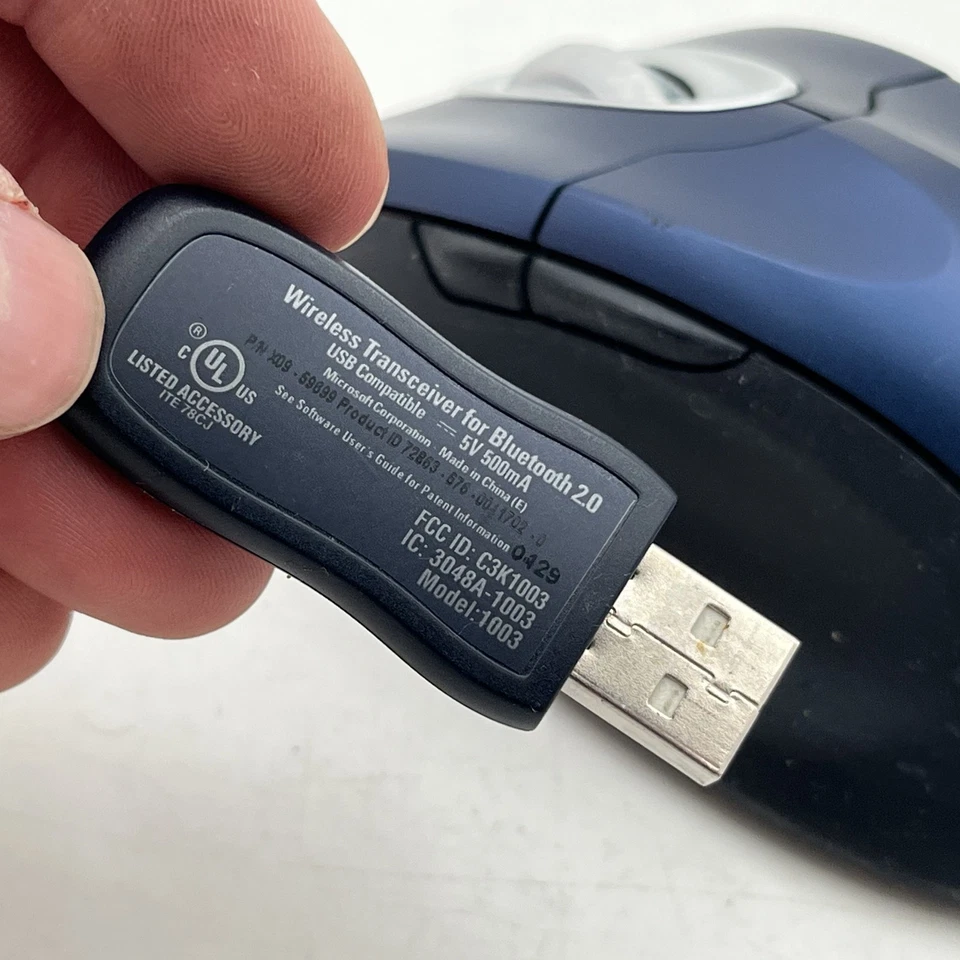 Microsoft Wireless Intellimouse Explorer for Bluetooth P/N X09 W/ Dongle - Image 3 of 4