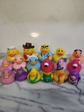 Huge Lot of 17 Novelty Rubber Ducks   Costume, Animals, Halloween  Career...