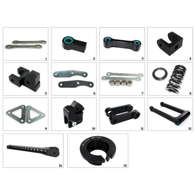 Kit rabaissement selle Tecnium 6 : touchez le sol facilement sur votre Z650