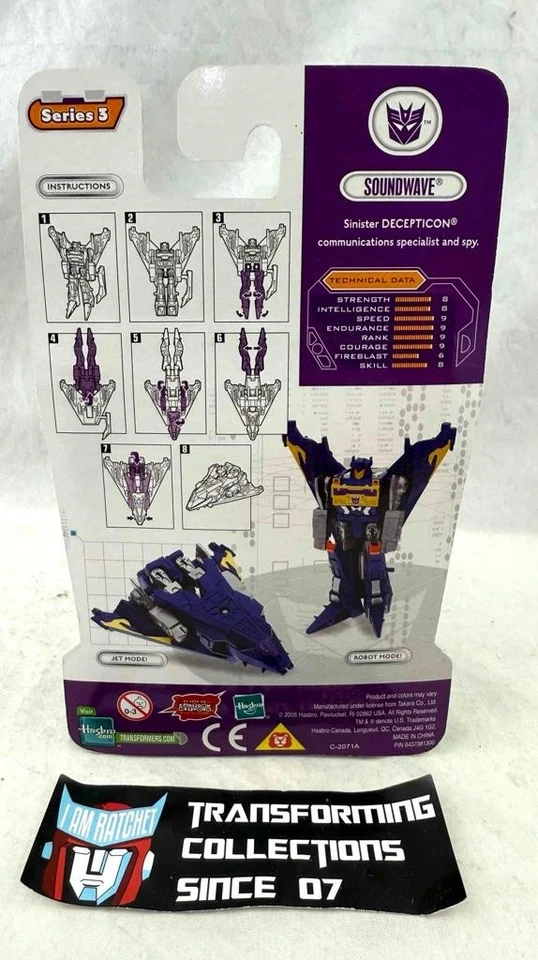 Transformers 2005 Cybertron RID Legends Class Soundwave MOSC - Image 2 of 2