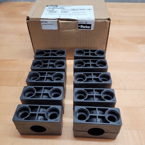 Lot of 10 - Parker 4254-HPP Clamp Set - USED