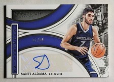 2021-22 Panini Immaculate SANTI ALDAMA Jersey #7/99 Rookie Auto 1/1 AUTOGRAPH RC