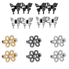 10 PCS Waist Tightener for Pants Women Butterfly Adjustable Button Pins Jea...