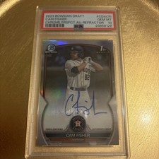 2023 Bowman Draft - Chrome Prospect Autographs #CDA-CFI Cam Fisher PSA 10 Astros