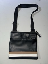 Hugo Boss Men's Crossbody Bag Medium Size - Black with Logo