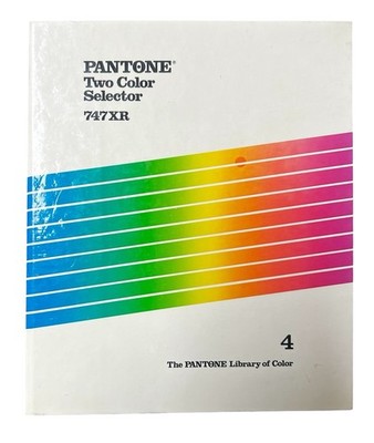 その他 PANTONE for fashion and  COLOR CARD Vintage Pantone 1987 Two Color Selector 747XR PANTONE Color Book