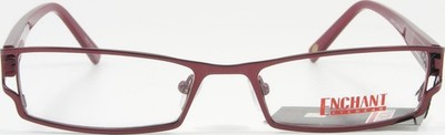 ENCHANT Eyewear EE0707 Wine Metal Eyeglasses Frame 51-17-135 NEW