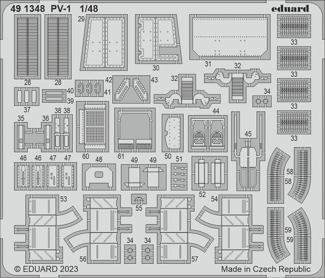 Eduard Accessories 491348 - 1:48 PV-1 1/48 Academy - New