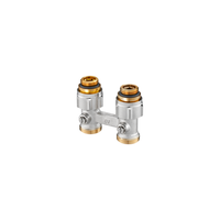 Oventrop Hahnblock Multiflex F G 1/2 AG X G 3/4 Ag, Durchgang, 1015883
