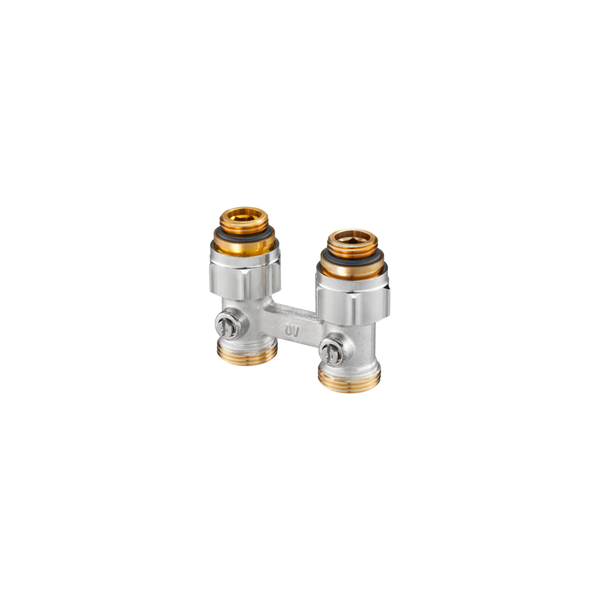 Oventrop Hahnblock Multiflex F G 1/2 AG X G 3/4 Ag, Durchgang, 1015883-image