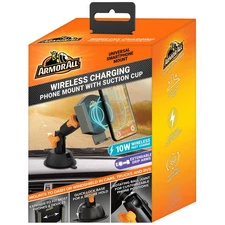 ARMOR ALL Universal Wireless Charging Phone Mount With Suction Cup