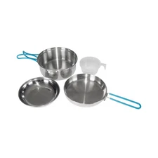 Stansport Stainless Steel Cook Set 4 Piece Fast Ship