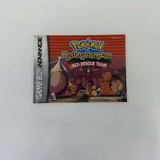 Pokemon Mystery Dungeon Red Rescue Team Nintendo Game Boy Advance Manual Only