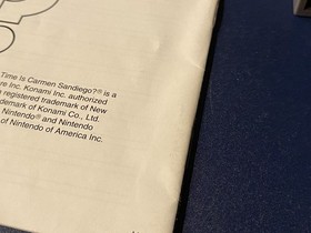 Where in Time is Carmen Sandiego NES Nintendo, 1991 Work Almost Complete No Book