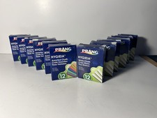 New Old Stock Prang Hygieia Dustless Chalk Assorted Colors  White 12 Pieces