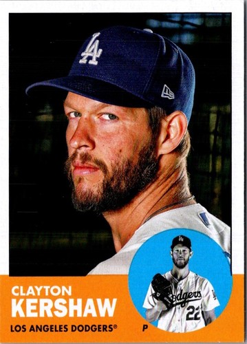 2022 Topps Archives Clayton Kershaw #62 Los Angeles Dodgers Baseball Card
