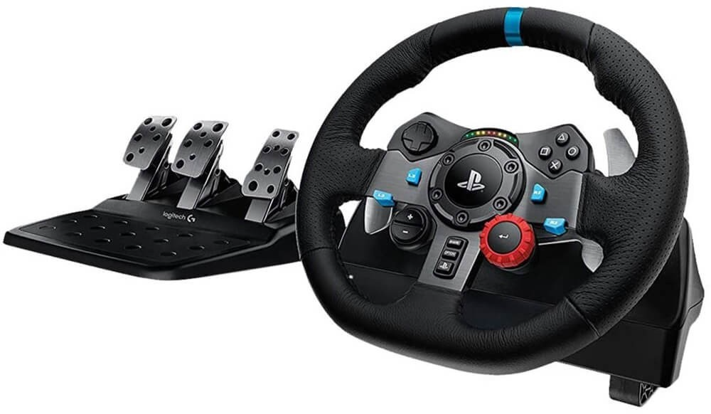Logitech G29 Racing Wheel Gear Shift Bundle for PS4 PN 841-000049