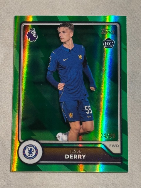 2026-27 Topps Premier League Green Jesse Derry Rookie RC /99 #99 Chelsea