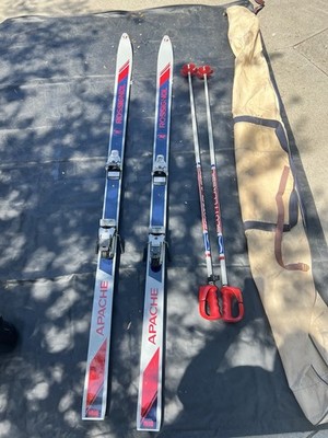 Rossignol Apache Nordic Skate Skis 190cm Blue/White/Red w/ Bindings