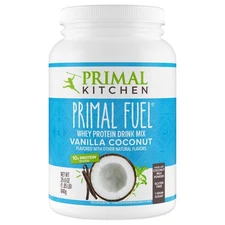 Primal Kitchen Primal Fuel Vanilla Coconut Whey Protein Drink Mix Gluten and ...