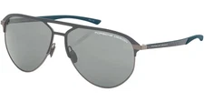 Porsche Design Patrick Dempsey Men's Black Aviator Sunglasses - P8965 62A Italy