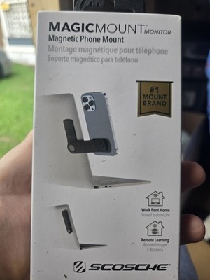 Scosche MagicMount Magnetic Phone Mount for Monitor, Adhesive, Black