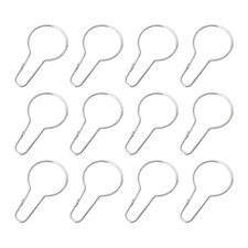 Hoist Buckle Hook Curtain Hooks for Drapes Shower Brushed Nickel