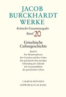 Jacob Burckhardt | Jacob Burckhardt Werke Bd. 20: Griechische...