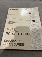 1992 Chrysler Powertrain Diagnostic Factory Original Service Repair Manual #9
