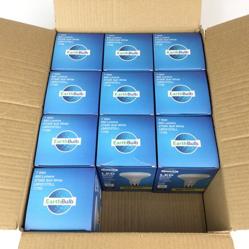EarthBulb LED Light Bulbs BR30 65W 650Lm Soft White 2700k Dimmable 10 x LOT - Picture 2 of 7