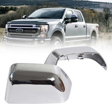 Chrome Plated Mirror Covers Caps Fit For Ford Super Duty 2017-2025 F-250 F-350 2