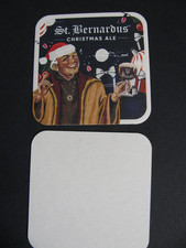 St Bernardus Brewery Belgium CHRISTMAS ALE Single Sided Coaster NEW