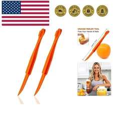 Orange Peeler Tools - Plastic Orange Peeler Citrus Remover Easy Open Lemon Ci...