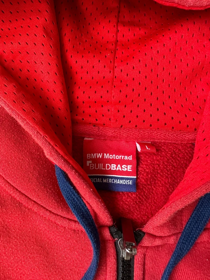 Винтажная мужская толстовка с капюшоном на молнии BMW Motorrad Racing F-1 размер L - Изображение 3 из 4